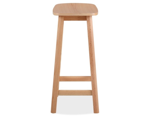 Tabouret snack mi-hauteur DUMAS MINI en bois finition naturelle
