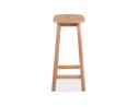 Tabouret snack mi-hauteur DUMAS MINI en bois finition naturelle