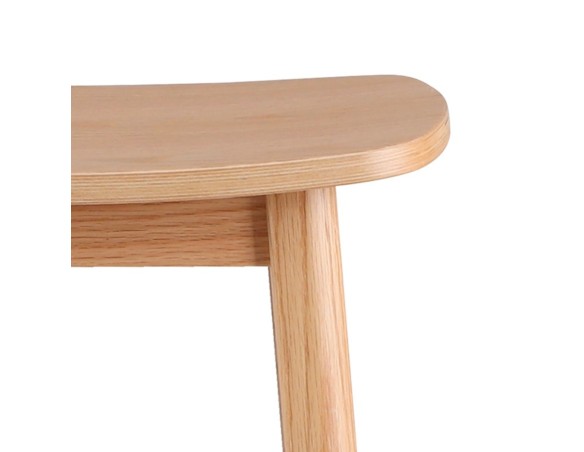 Tabouret snack mi-hauteur DUMAS MINI en bois finition naturelle