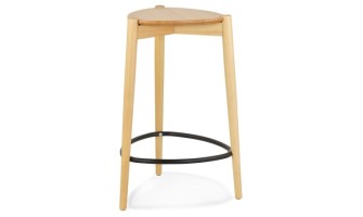 BS06810NA 5404028349304 Tabouret de snack mi-hauteur TIARA MINI en frêne naturel