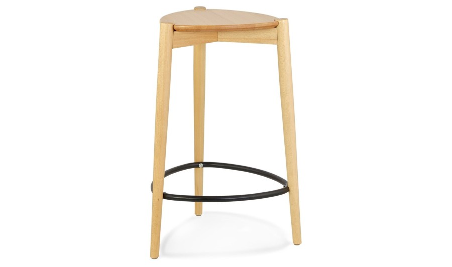 BS06810NA 5404028349304 Tabouret de snack mi-hauteur TIARA MINI en frêne naturel