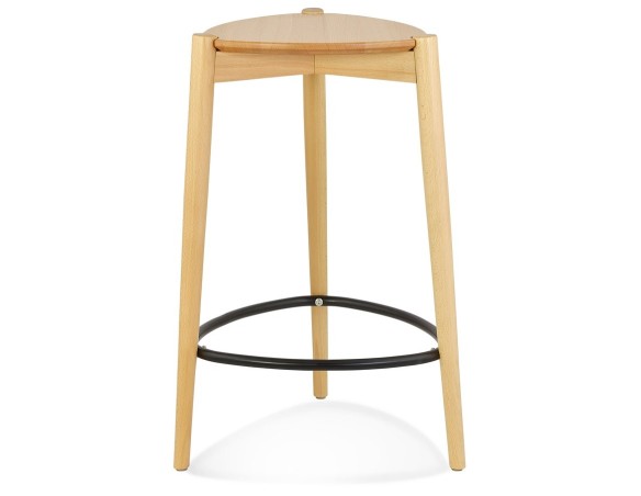 Tabouret de snack mi-hauteur TIARA MINI en frêne naturel