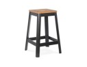 BS03450BL 5420072087887 Tabouret snack mi-hauteur LIDYA MINI noir style industriel