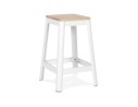 BS03460WH 5420072087900 Tabouret snack mi-hauteur LIDYA MINI blanc style industriel