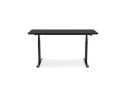Bureau assis-debout électrique BIONIKavec plateau en bois et métal noir - 150x70 cm