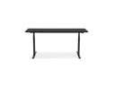 Bureau assis-debout électrique BIONIKavec plateau en bois et métal noir - 180x90 cm