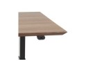 Bureau assis-debout électrique BIONIKavec plateau en bois finition Noyer et pied en métal noir - 180x90 cm