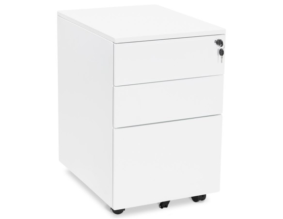 OA00130WH 5420072034577 Caisson de rangement DALI blanc à tiroirs pour bureau