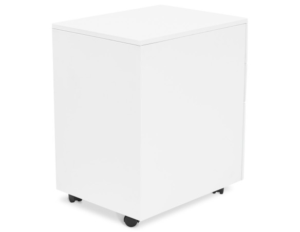 Caisson de rangement DALI blanc à tiroirs pour bureau
