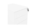 Caisson de rangement DALI blanc à tiroirs pour bureau