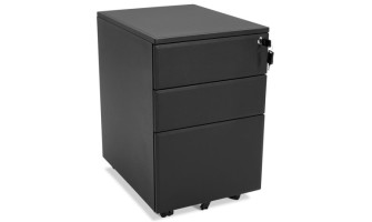 OA00140BL 5420072034591 Caisson de rangement DALI noir à tiroirs pour bureau