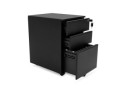Caisson de rangement DALI noir à tiroirs pour bureau