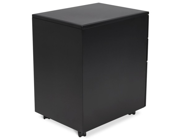 Caisson de rangement DALI noir à tiroirs pour bureau