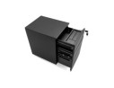 Caisson de rangement DALI noir à tiroirs pour bureau