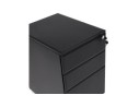 Caisson de rangement DALI noir à tiroirs pour bureau