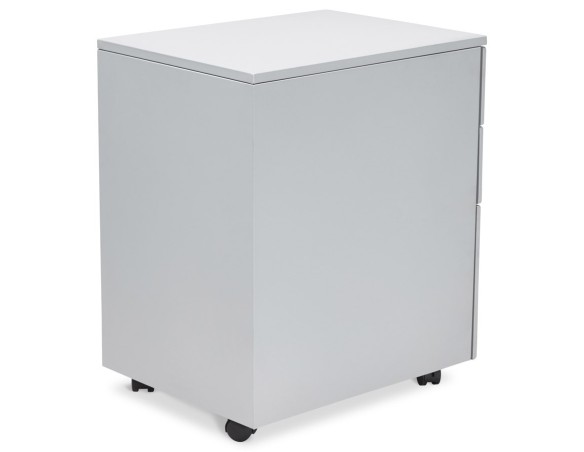 Caisson de rangement DALI gris à tiroirs pour bureau