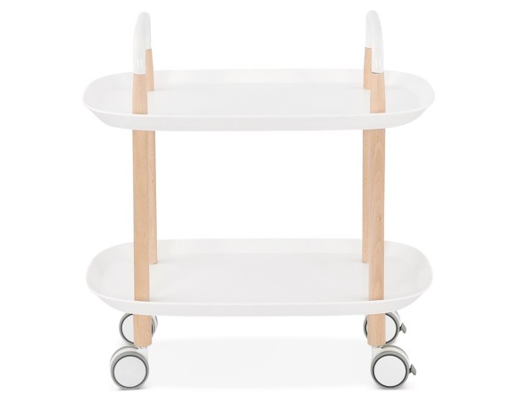 Desserte roulante VELOCE blanche design