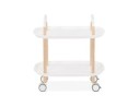 Desserte roulante VELOCE blanche design