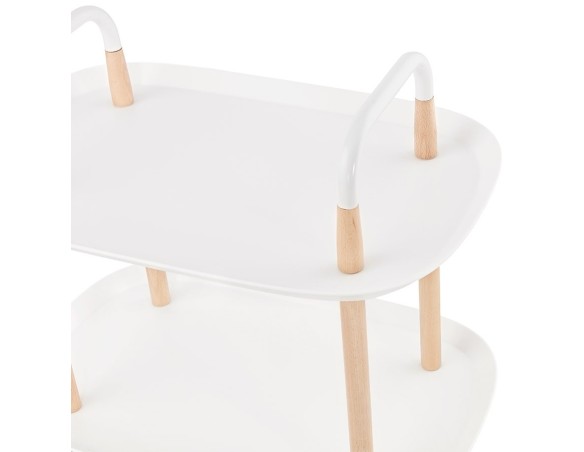 Desserte roulante VELOCE blanche design