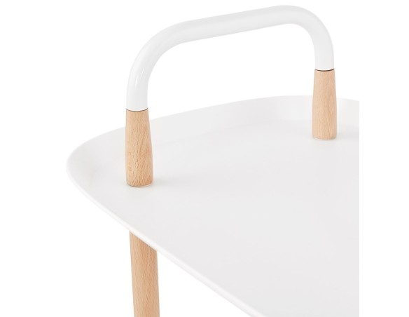 Desserte roulante VELOCE blanche design
