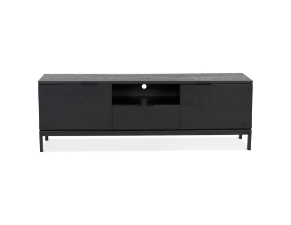 Meubles tv design CATODIK en bois et métal noir