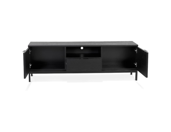 Meubles tv design CATODIK en bois et métal noir