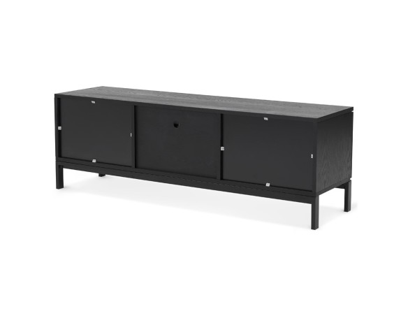 Meubles tv design CATODIK en bois et métal noir