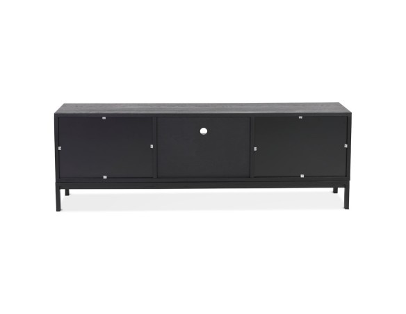 Meubles tv design CATODIK en bois et métal noir