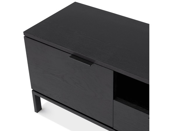 Meubles tv design CATODIK en bois et métal noir