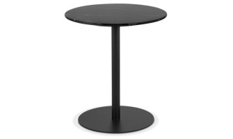 CT00820BLBL 5420072082448 Table dappoint en marbre STONE ronde noire