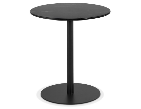 CT00820BLBL 5420072082448 Table dappoint en marbre STONE ronde noire