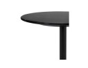 Table dappoint en marbre STONE ronde noire