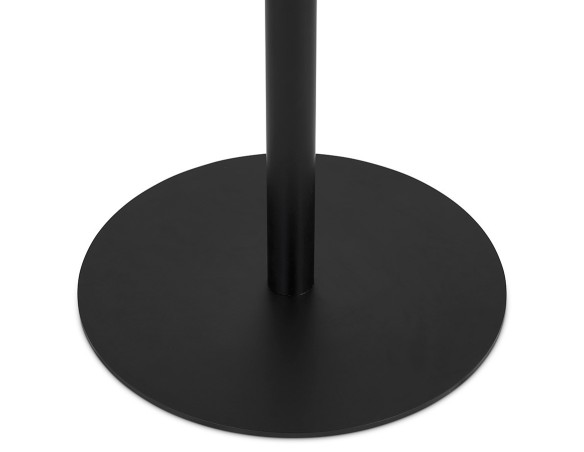 Table dappoint en marbre STONE ronde noire