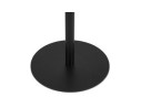 Table dappoint en marbre STONE ronde noire