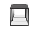 Set de 3 tables gigognes emboîtables BAGGY en bois et métal noir