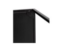 Set de 3 tables gigognes emboîtables BAGGY en bois et métal noir