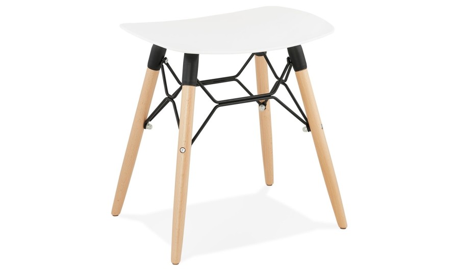 BS02210WH 5420072058818 Tabouret bas design ALADIN blanc style scandinave BS02210WH 5420072058818 Tabouret bas design ALADIN blanc style scandinave