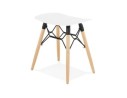 Tabouret bas design ALADIN blanc style scandinave
