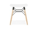 Tabouret bas design ALADIN blanc style scandinave