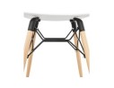Tabouret bas design ALADIN blanc style scandinave