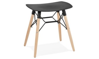 BS02220BL 5420072058832 Tabouret bas design ALADIN noir style scandinave