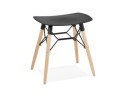 BS02220BL 5420072058832 Tabouret bas design ALADIN noir style scandinave