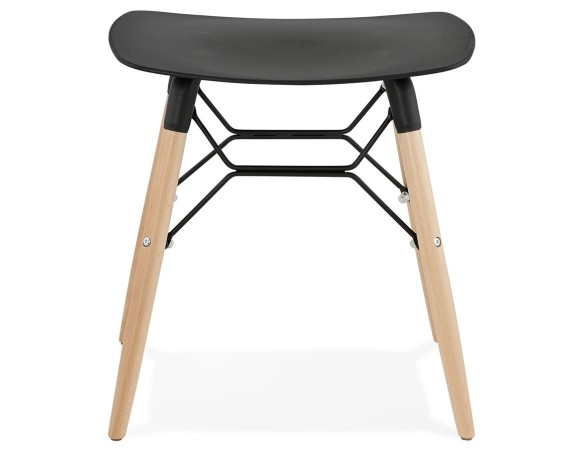 Tabouret bas design ALADIN noir style scandinave