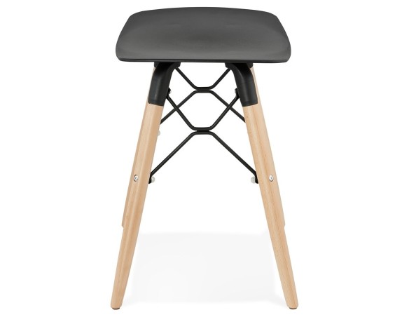 Tabouret bas design ALADIN noir style scandinave