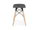 Tabouret bas design ALADIN noir style scandinave