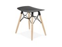 Tabouret bas design ALADIN noir style scandinave