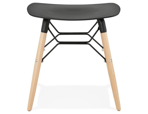 Tabouret bas design ALADIN noir style scandinave