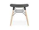 Tabouret bas design ALADIN noir style scandinave