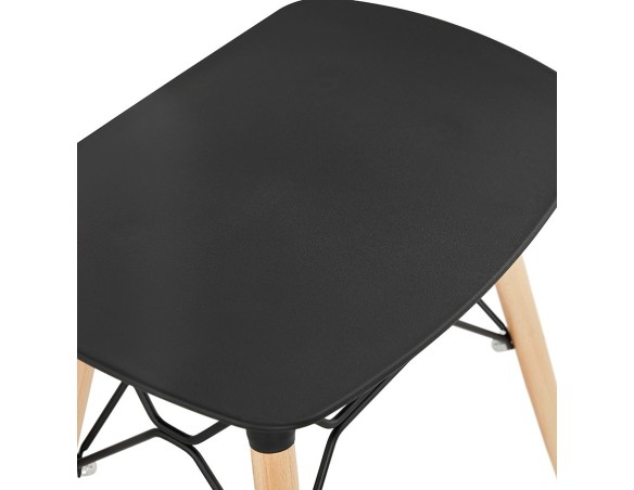 Tabouret bas design ALADIN noir style scandinave