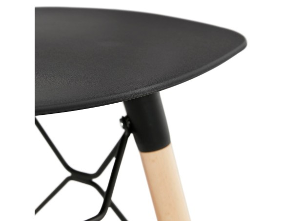 Tabouret bas design ALADIN noir style scandinave